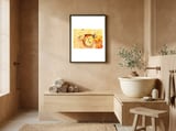 Butterfly On Aclepias framed in a serene room thumbnail