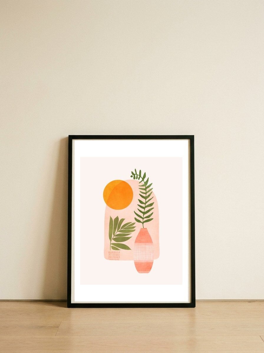 The Bright Side — framed, leaning against the wall