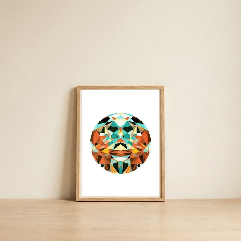 Bubico — framed, leaning against the wall