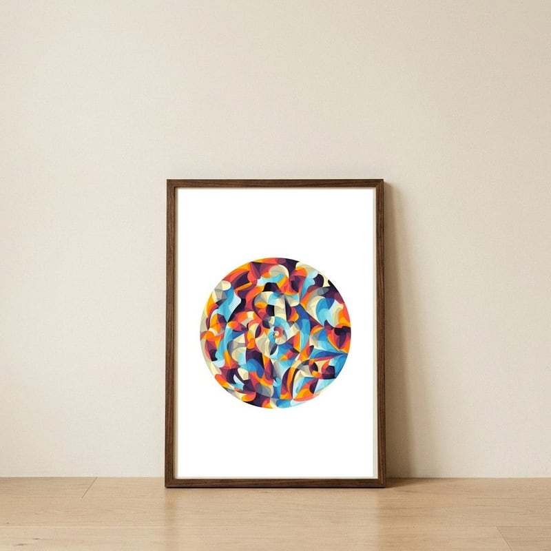 Color Power — framed, leaning against the wall
