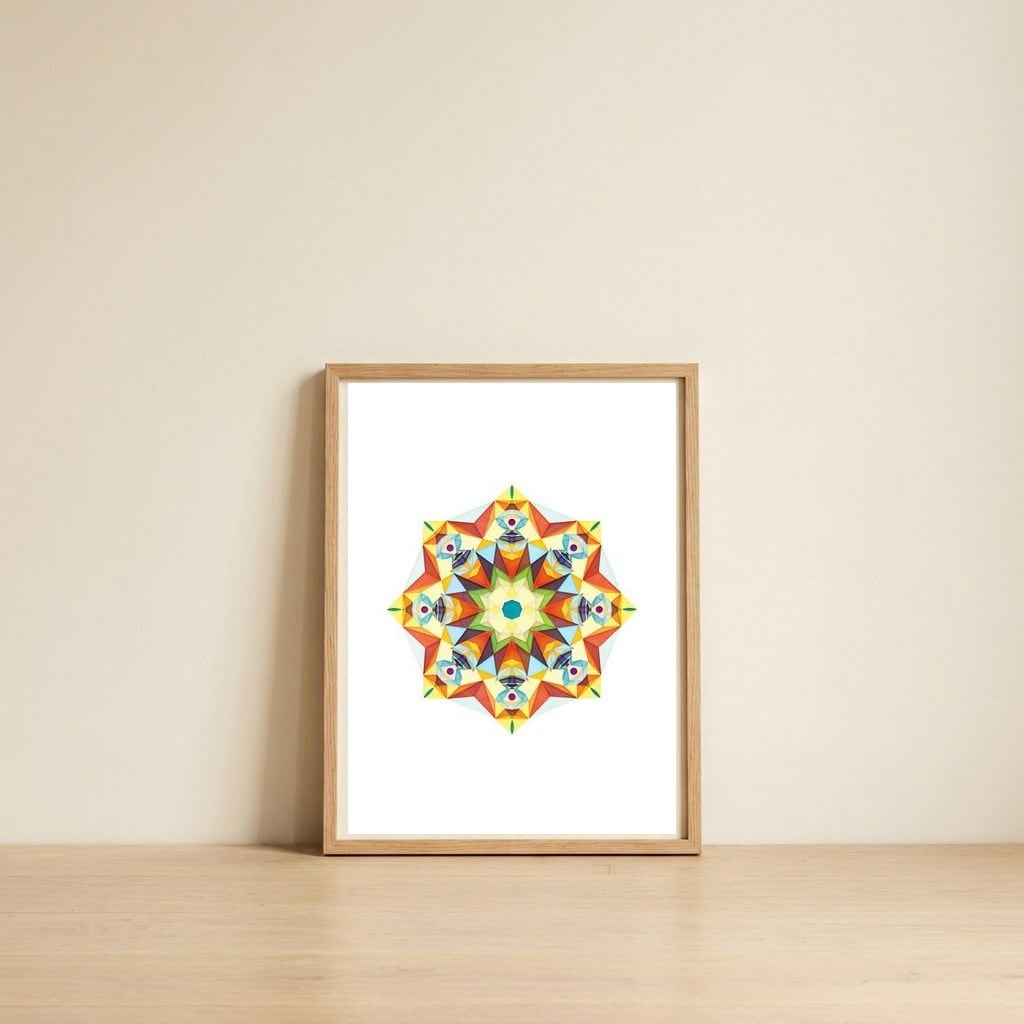 Dervish — framed, leaning against the wall