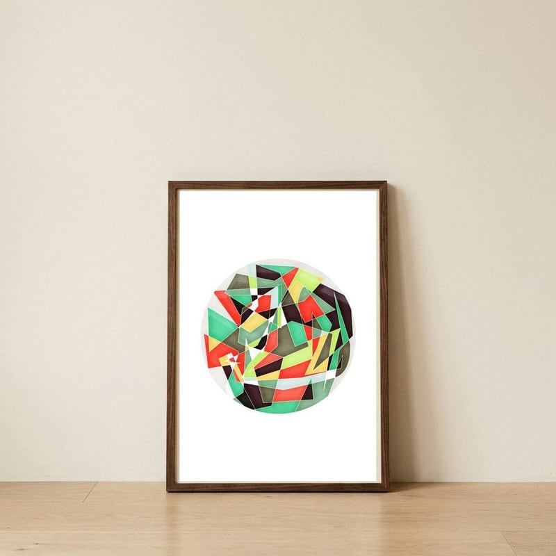 Different Theory — framed, leaning against the wall