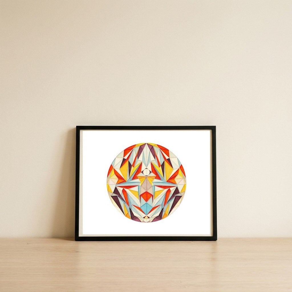 Everything Is Fine — framed, leaning against the wall