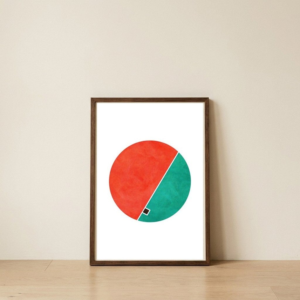 Home — framed, leaning against the wall