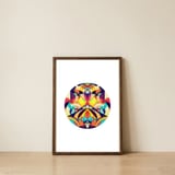 Poetry Geometry — framed, leaning against the wall thumbnail