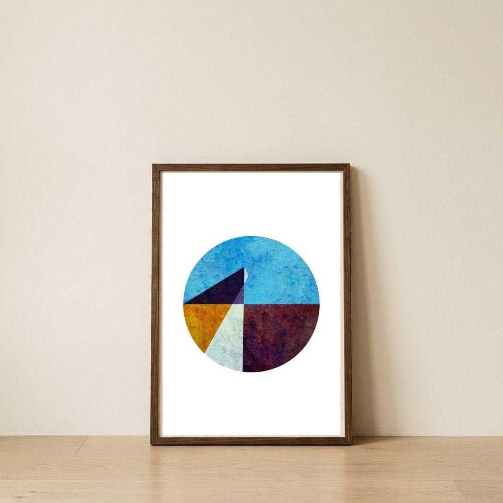 The Walk Home — framed, leaning against the wall