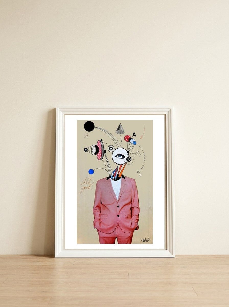 Smooth Operator — framed, leaning against the wall