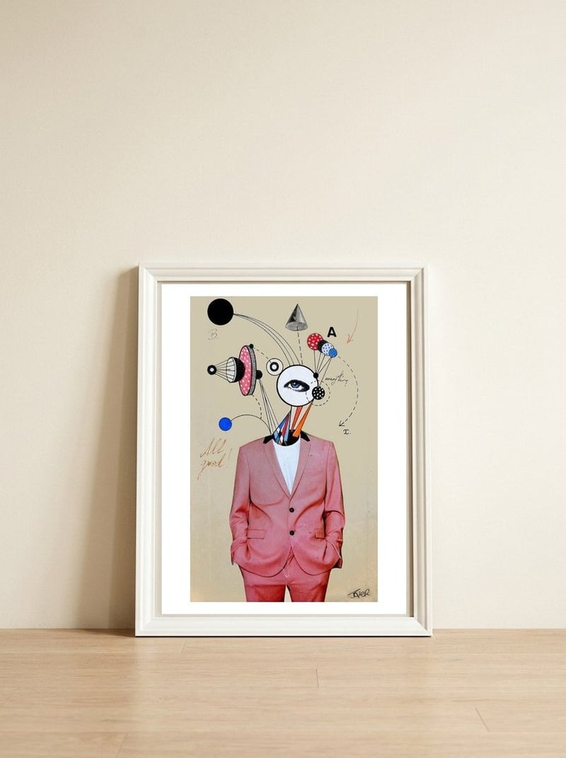 Smooth Operator — framed, leaning against the wall