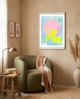 Abstract Moon framed in a tender room thumbnail