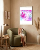 Abstract Explosion #4 framed in a tender room thumbnail