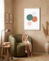 Abstract Soft Circles  framed in a tender room thumbnail