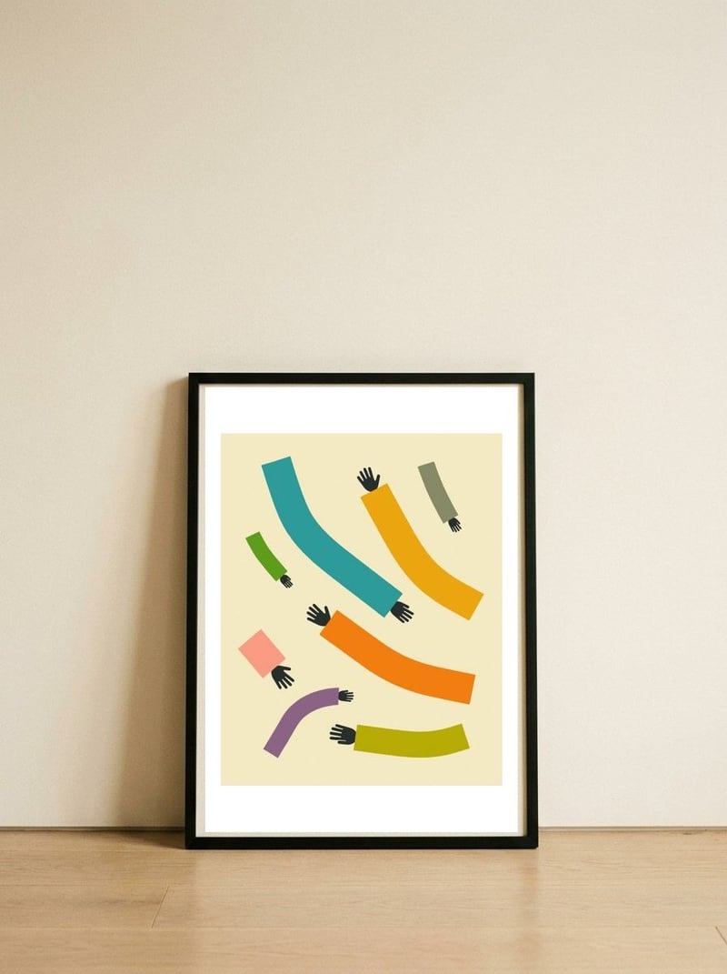 REACH (14) — framed, leaning against the wall
