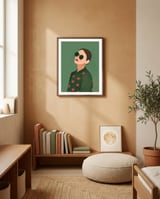 Fashion lady framed in a gentle room thumbnail