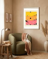 PINK SUNSET framed in a tender room thumbnail