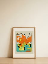 VILLAGE — framed, leaning against the wall thumbnail