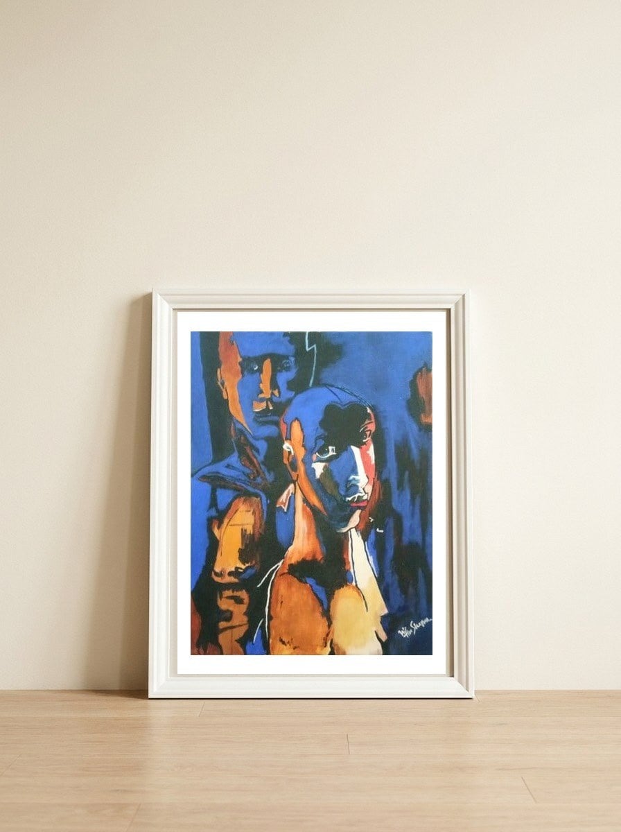 Abandoned Love — framed, leaning against the wall