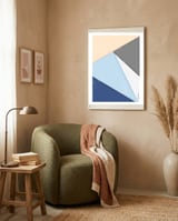 Minimal GeoShapes 1 framed in a tender room thumbnail