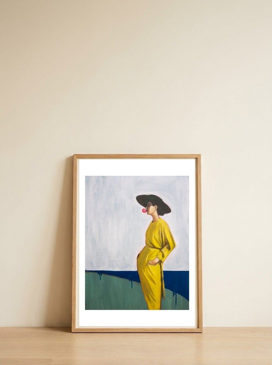 1993 — framed, leaning against the wall