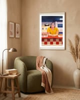 Blanche 5 Guys framed in a tender room thumbnail