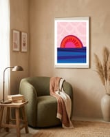 Retro Sunset framed in a tender room thumbnail