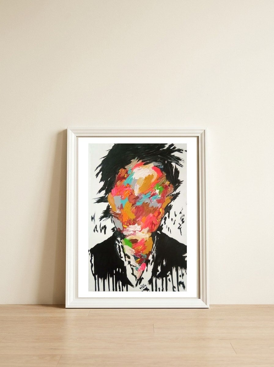 Psychedelic — framed, leaning against the wall