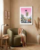 Welcome To The Dessert 2 framed in a tender room thumbnail