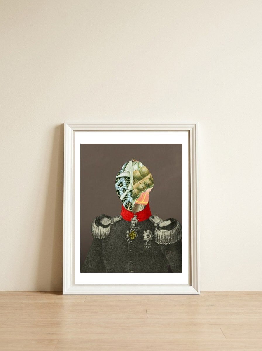Old Portrait Disaster · G2 — framed, leaning against the wall