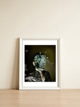 Wooden Woman — framed, leaning against the wall thumbnail