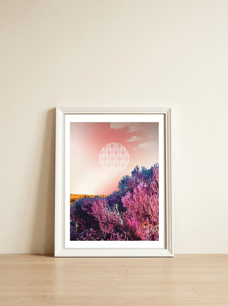 Atmosphere · The Other Side — framed, leaning against the wall