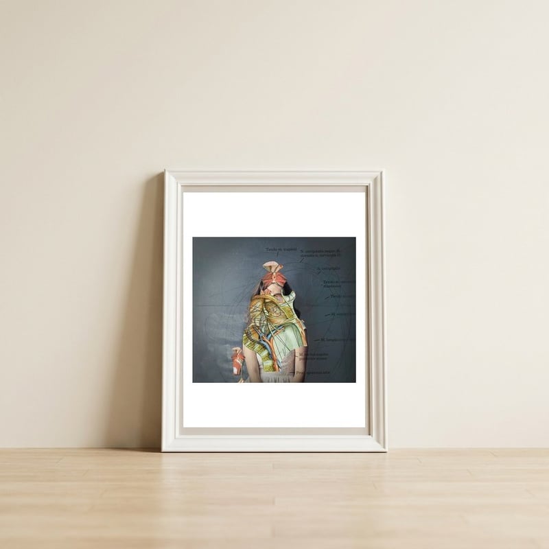 Crazy Woman 204 — framed, leaning against the wall