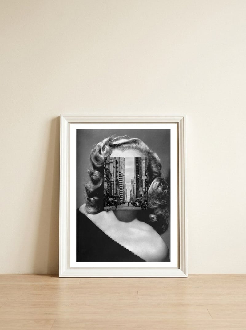 Marilyn In The Streets — framed, leaning against the wall