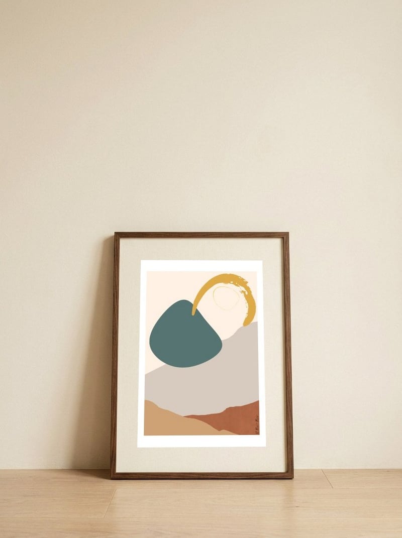 Desert 03 — framed, leaning against the wall