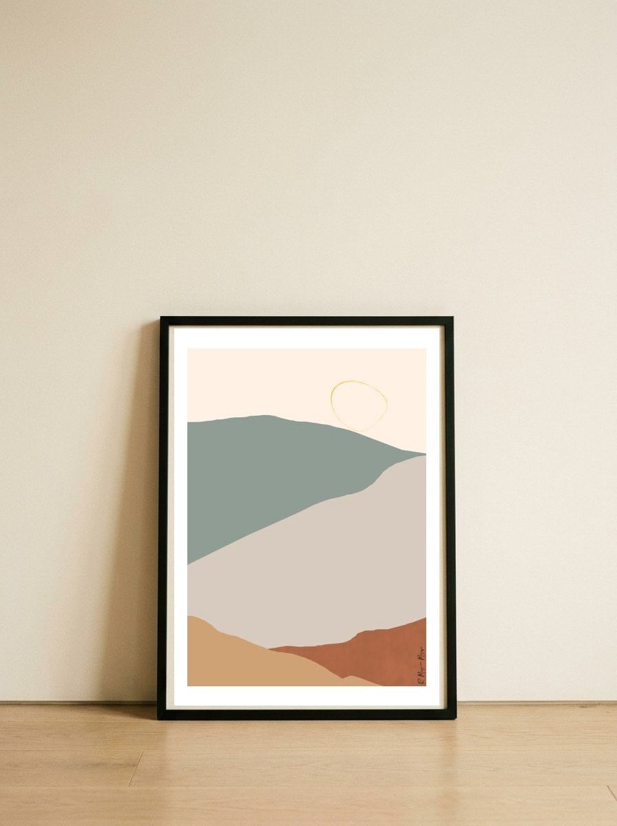 Desert 04 — framed, leaning against the wall