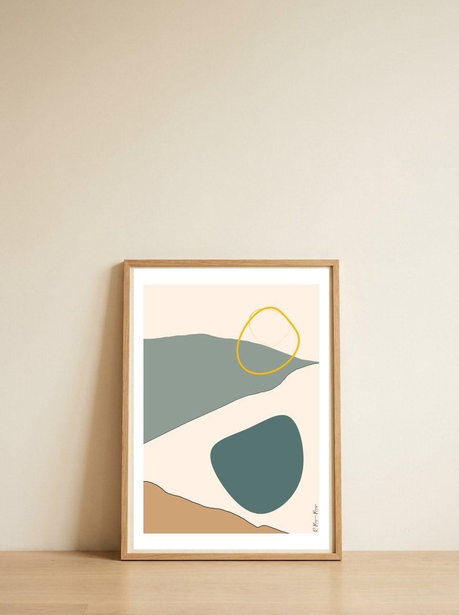 Desert 05 — framed, leaning against the wall