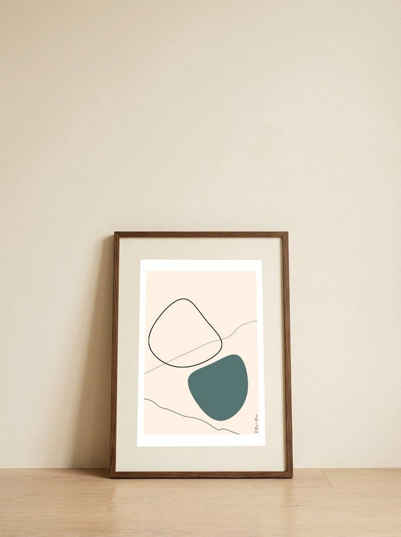 Desert 09 — framed, leaning against the wall