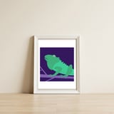 Kids Room Iguana — framed, leaning against the wall thumbnail