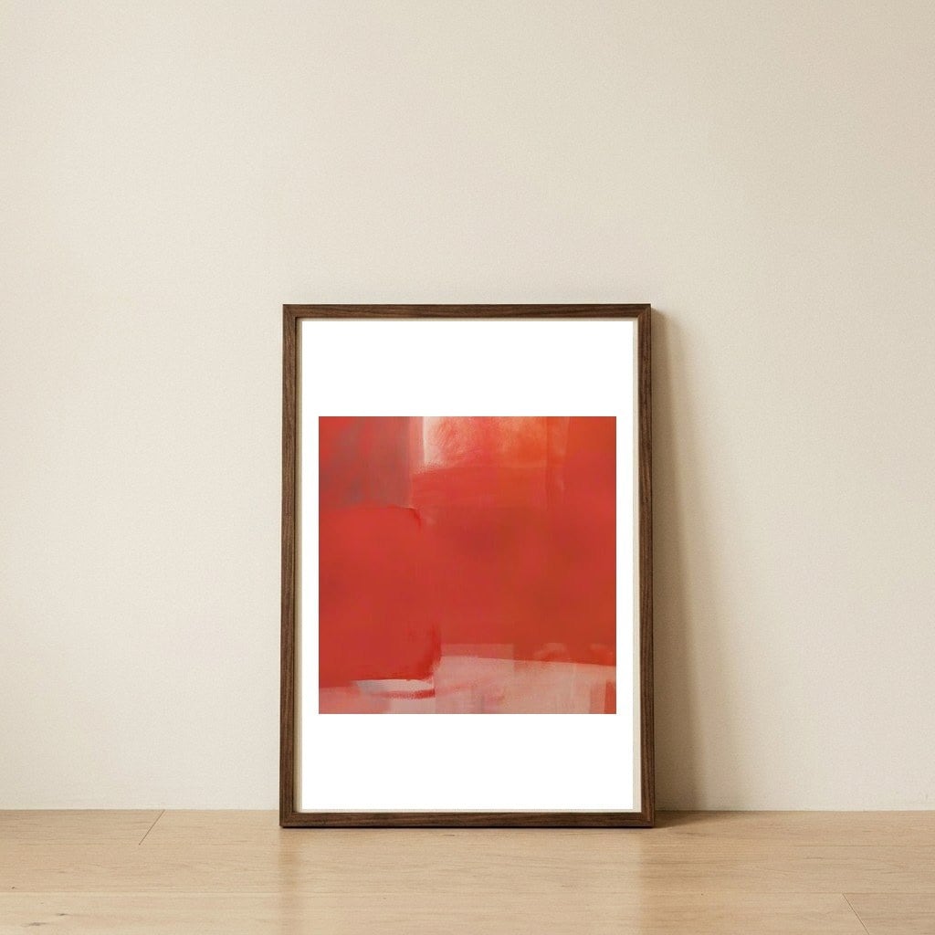 Red Sand — framed, leaning against the wall