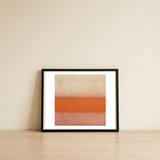 Ocher Division — framed, leaning against the wall thumbnail