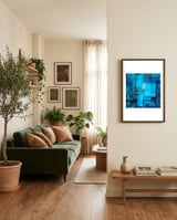 BLUE framed in a grounding room thumbnail