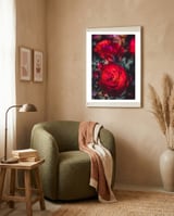 Dark Red framed in a tender room thumbnail