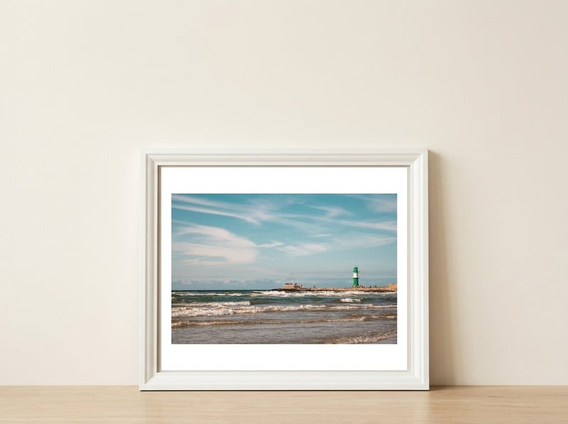 Lightning Warnemünde — framed, leaning against the wall