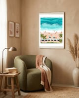 Dream in Colors Borrowed From The Sea | Ocean Tropical Beachy Summer | Swim Surf Travel Vacation framed in a tender room thumbnail