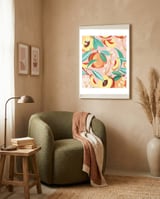 Peach Season framed in a tender room thumbnail
