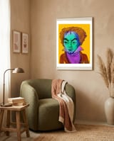 Beethoven Multicolor 5 framed in a tender room thumbnail