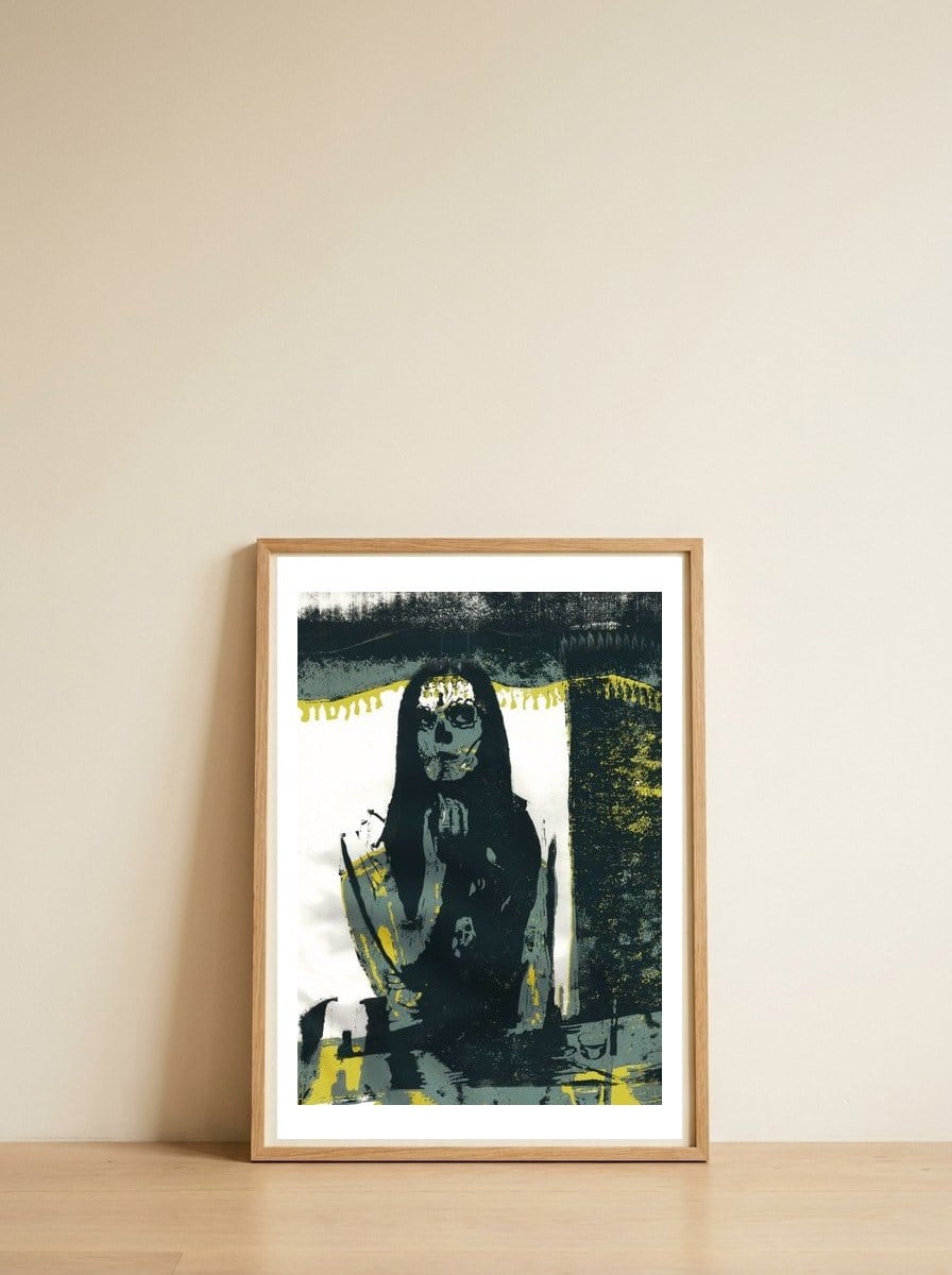 Insecurity — framed, leaning against the wall