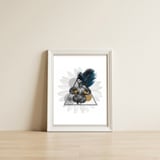 Collage 05 — framed, leaning against the wall thumbnail