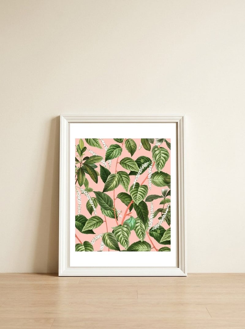 How Lovely Is The Silence Of Growing Things — framed, leaning against the wall