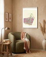 Dive Final Print framed in a tender room thumbnail