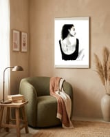 Untitled #4 - Woman with her back to us framed in a tender room thumbnail