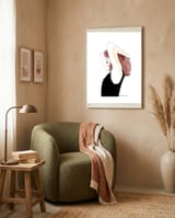Untitled #6 - Woman in a black vest framed in a tender room thumbnail